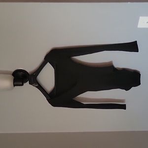 H&M black bodysuit XS